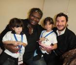 Magloire et Michaël Youn pour le 17e gala Faire Face, à l'opéra d'Avignon, le 9 octobre 2010 