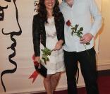 Vincent Desagnat et sa chérie pour le 17e gala Faire Face, à l'opéra d'Avignon, le 9 octobre 2010 