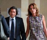 Rosalie Van Breemen arrive au palais de justice avec son nouveau mari Roberto Agostinelli. Photo exclusive