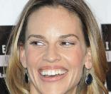 Hilary Swank à son arrivée au show de David Letterman le 13 octobre 2010