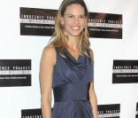 Hilary Swank à son arrivée au show de David Letterman le 13 octobre 2010