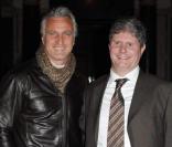 David Ginola se rend, en compagnie de son épouse Coraline, au London Eye pour un événement de charité organisée par leur association Vision Charity, jeudi 14 octobre.