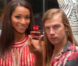 Cindy Fabre et Christophe Guillarmé lors de la soirée de lancement du parfum de Christophe Guillarmé