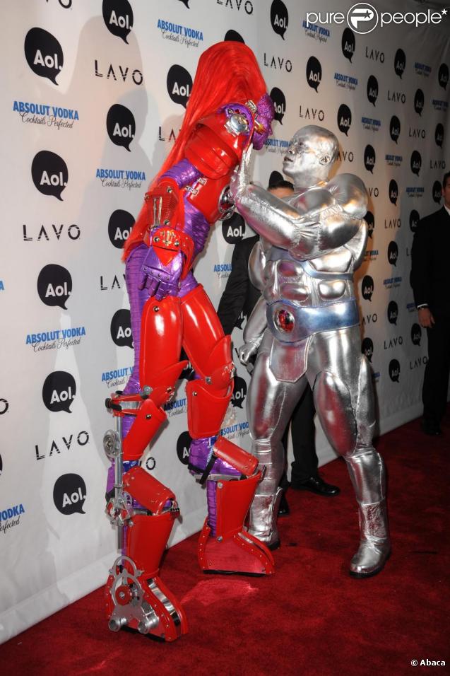 Heidi Klum et Seal lors de la soirée Halloween Party, organisée par Heidi Klum, le 31 octobre 2010