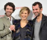 Romain Duris, Marina Foïs et Eric Lartigau, lors de la présentation de  L'homme qui voulait vivre sa vie , dans le cadre du 5e Festival International du Film de Rome, le 4 novembre 2010.