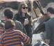 Angelina Jolie sur le tournage de sa première réalisation en Hongrie à Budapest le 14 novembre 2010