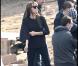 Angelina Jolie sur le tournage de sa première réalisation en Hongrie à Budapest le 14 novembre 2010