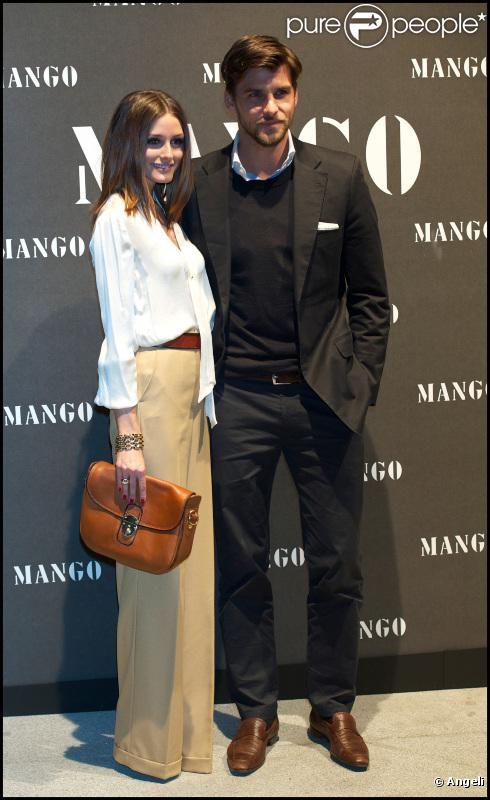 Olivia Palermo et son compagnon, le mannequin Johannes Huebl lors de la soirée Mango à Madrid le 16 novembre 2010 