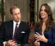 Kate Middleton et le prince William lors de l'annonce de leurs fiançailles, le 16 novembre 2010. 
