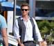 Simon Baker sur le tournage de la série The Mentalist (1er novembre 2010 à Los Angeles)