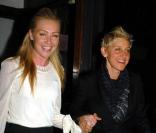 Ellen DeGeneres et Portia De Rossi dînent au restaurant Madeo à Los Angeles, le 19 novembre 2010