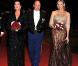 Charlene Wittstock, Caroline de Monaco et le prince Albert arrivent au dîner de gala organisé dans le cadre de la Fête nationale monégasque. 19/11/2010