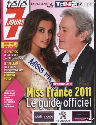 Malika Ménard et Alain Delon en couverture de l'édition spéciale qui accompagne le Télé 7 Jours