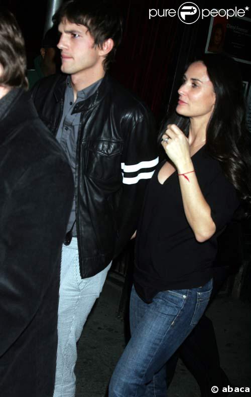 ashton kutcher and demi moore. Demi Moore arrivent au