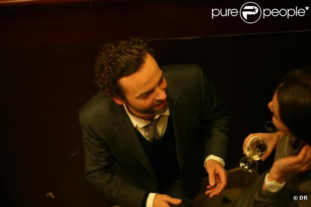 Patrick Mille aux 20 ans de la revue La règle du jeu, au Café de Flore, à Paris. 30/11/2010