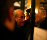 Jean-Pierre Elkabbach aux 20 ans de la revue La règle du jeu, au Café de Flore, à Paris. 30/11/2010