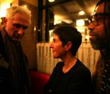 Christine Angot aux 20 ans de la revue La règle du jeu, au Café de Flore, à Paris. 30/11/2010