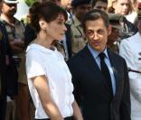 Carla et Nicolas Sarkozy en Inde, le 7 décembre 2010