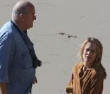 Robin Wright et Peter Lindbergh à Los Angeles, le 6 décembre 2010.