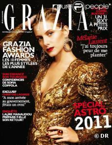 Mélanie Laurent en couverture de Grazia