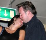 Lily Allen et son compagnon Sam Cooper à Londres en octobre 2009 