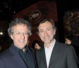Christian Charmetan et Christophe Malavoy à la soirée 'Before' Cannes à l'atelier Renault, le 17/04/08