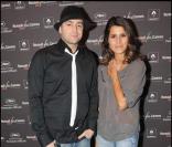 Karine Ferri et Romuald (nrj) à la soirée 'Before' Cannes à l'atelier Renault, le 17/04/08