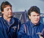 Thierry Sabine et Daniel Balavoine, le jour de l'accident, le 14 janvier 1986