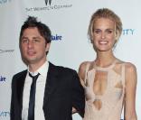 Zach Braff et son douce Taylor à l\'after-party organisé par la Weinstein Company, à Los Angeles, à l\'occasion de la cérémonie des Golden Globes. 16 janvier 2011