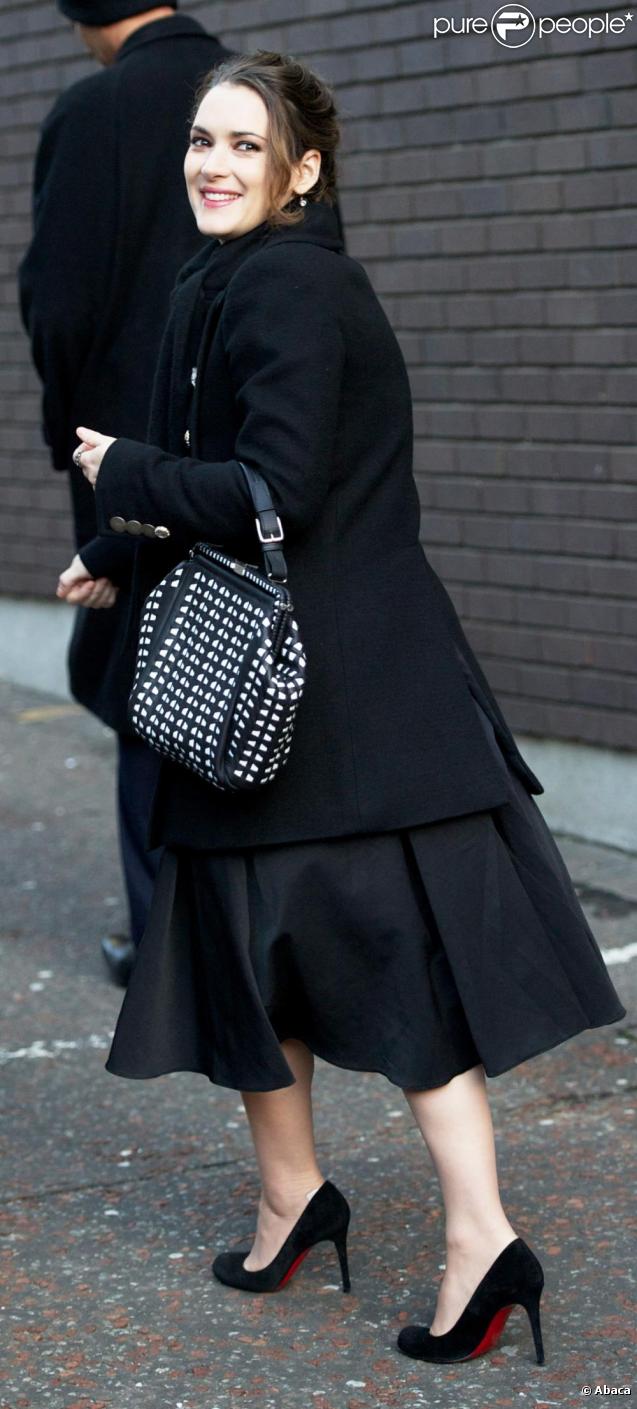 Winona Ryder en promotion à Londres le 19 janvier 2011 