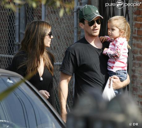 Christian Bale en famille au marché fermier de Los Angeles, le 20/04/08