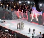 <em>Dans l\'oeil des Enfoirés</em>, spectacle présenté à Montpellier, le 26 janvier 2011 : Jean-Jacques Goldman et Michael Jones<br />