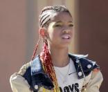 Willow Smith sur le tournage de son nouveau clip 21st Century Girl, à Los Angeles le 23 janvier 2011