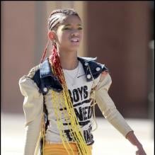 Willow Smith sur le tournage de son nouveau clip 21st Century Girl, à Los Angeles le 23 janvier 2011