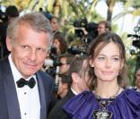 Patrick Poivre d'Arvor et son ex-compagne, Agathe Borne, festival de Cannes, mai 2008