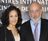 Bertrand Blier et sa femme, à l'occasion de la cérémonie du Prix Henri-Langlois, à Vincennes, le 31 janvier 2011.