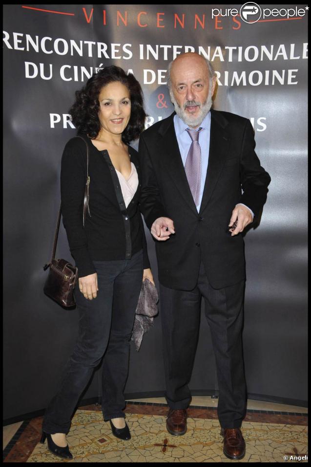 Bertrand Blier et sa femme, à l'occasion de la cérémonie du Prix Henri-Langlois, à Vincennes, le 31 janvier 2011.