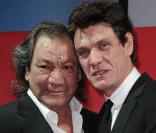 Tony Gatlif et Marc Lavoine, à l'occasion de la cérémonie du Prix Henri-Langlois, à Vincennes, le 31 janvier 2011.