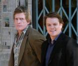 Matt Damon et Thomas Haden Church sur le tournage de We Bought a Zoo le 24 janvier 2011