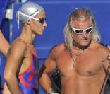 Philippe Lucas et Camelia Potec, Rome, juillet 2009<br />
