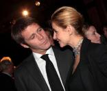 Clotilde Courau et le prince Emmanuel de Savoie, le jeudi 17 février 2011, en Suisse.<br />