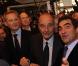 Jacques Chirac accompagné de François Pinault, Jean-Louis Borloo, Bruno Le Maire et Christian Jacob au salon de l'Agriculture, à Paris, le 22 février 2011.