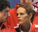 Laure Manaudou et Benjamin Stasiulis, spectateurs !