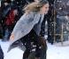 Sarah Jessica Parker et Greg Kinnear sur le tournage de I Don't Know How She Does It, à Brooklyn le 22 février 2011 