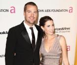 Chris O'Donnell et sa femme Caroline Fentress à la 19ème édition de la Elton John AIDS Foundation organisé à Los Angeles, le 27 février 2011.
