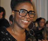 Aline Afanoukoé arrive au Palais des Congrès de Paris pour les Victoires de la Musique 2011, mardi 1er mars.