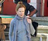 Nicole Kidman arrive sur le tournage de son nouveau film Hemingway and Gellhorn à San Francisco le 1er mars 2011