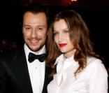 Laetitia Casta et son compagnon Stefano Accorsi, lors de la 36e Nuit des César, à Paris, vendredi 25 février.