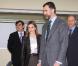 Letizia d'Espagne et Felipe d'Espagne en visite officielle à la fondation pour les personnes handicapées de Minorque, le 2 mars 2011.