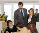 Letizia d'Espagne et Felipe d'Espagne en visite officielle à la fondation pour les personnes handicapées de Minorque, le 2 mars 2011.
